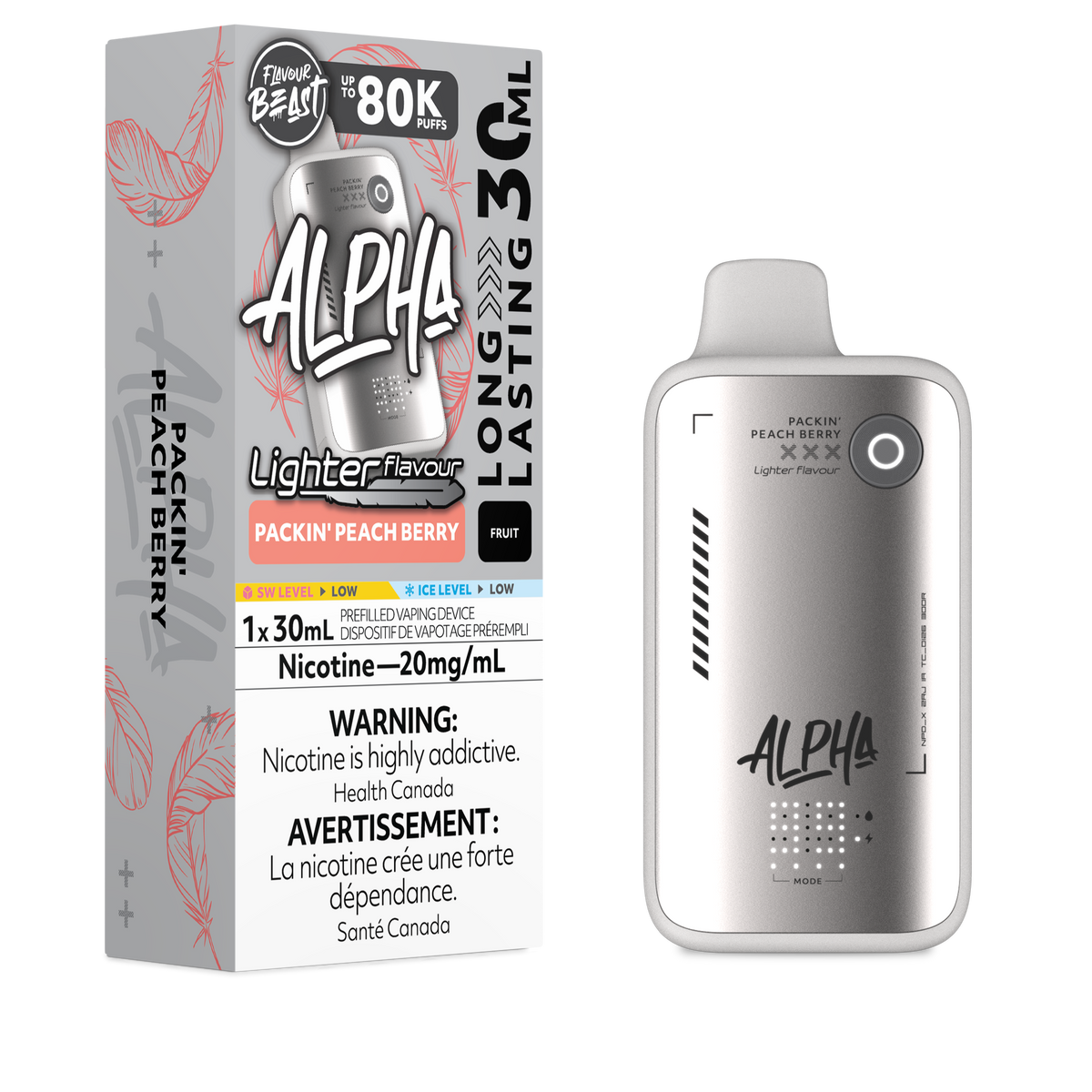 Flavour Beast Alpha 80K - L.S Packin' Peach Berry - Vapor Shoppe