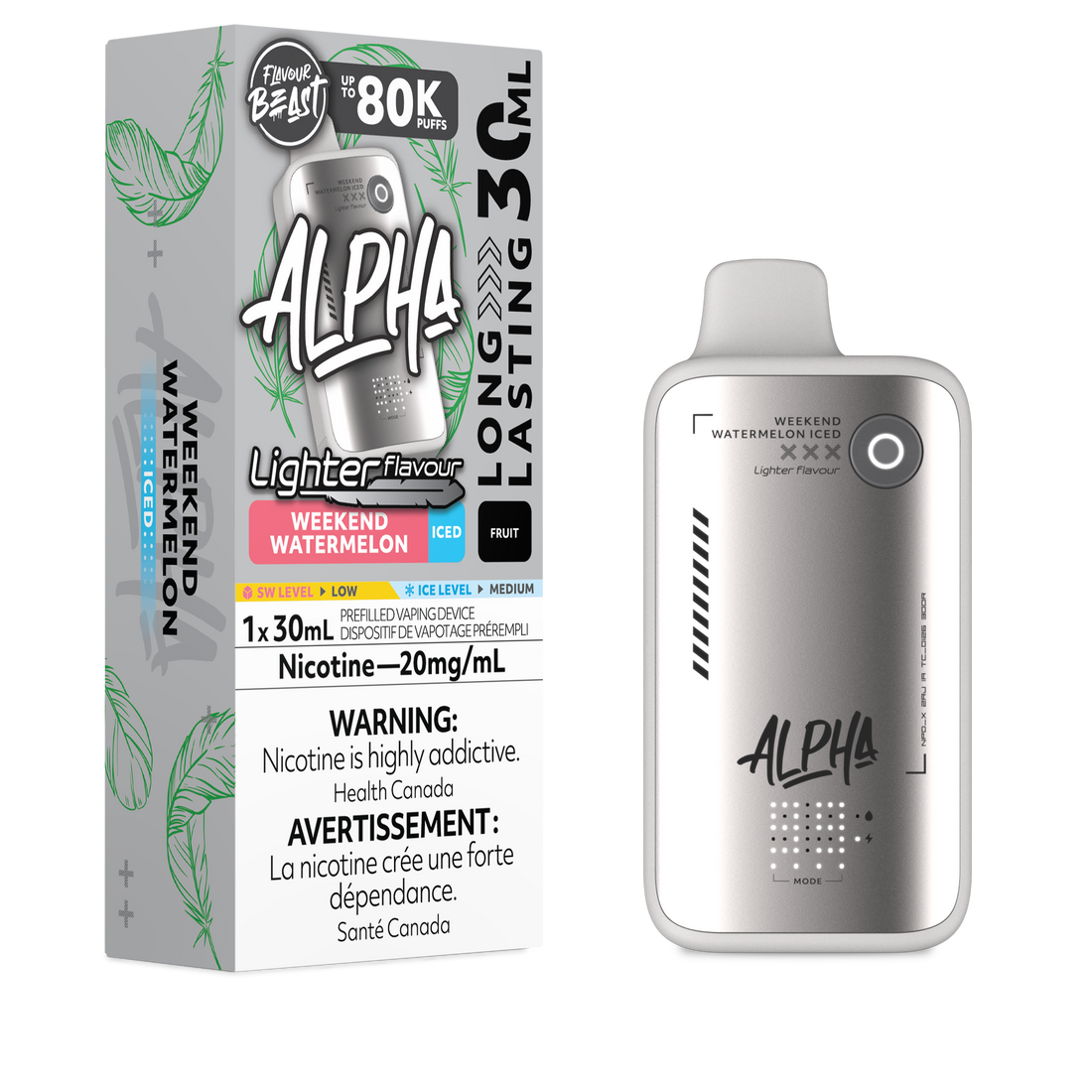Flavour Beast Alpha 80K - L.S Weekend Watermelon Iced - Vapor Shoppe