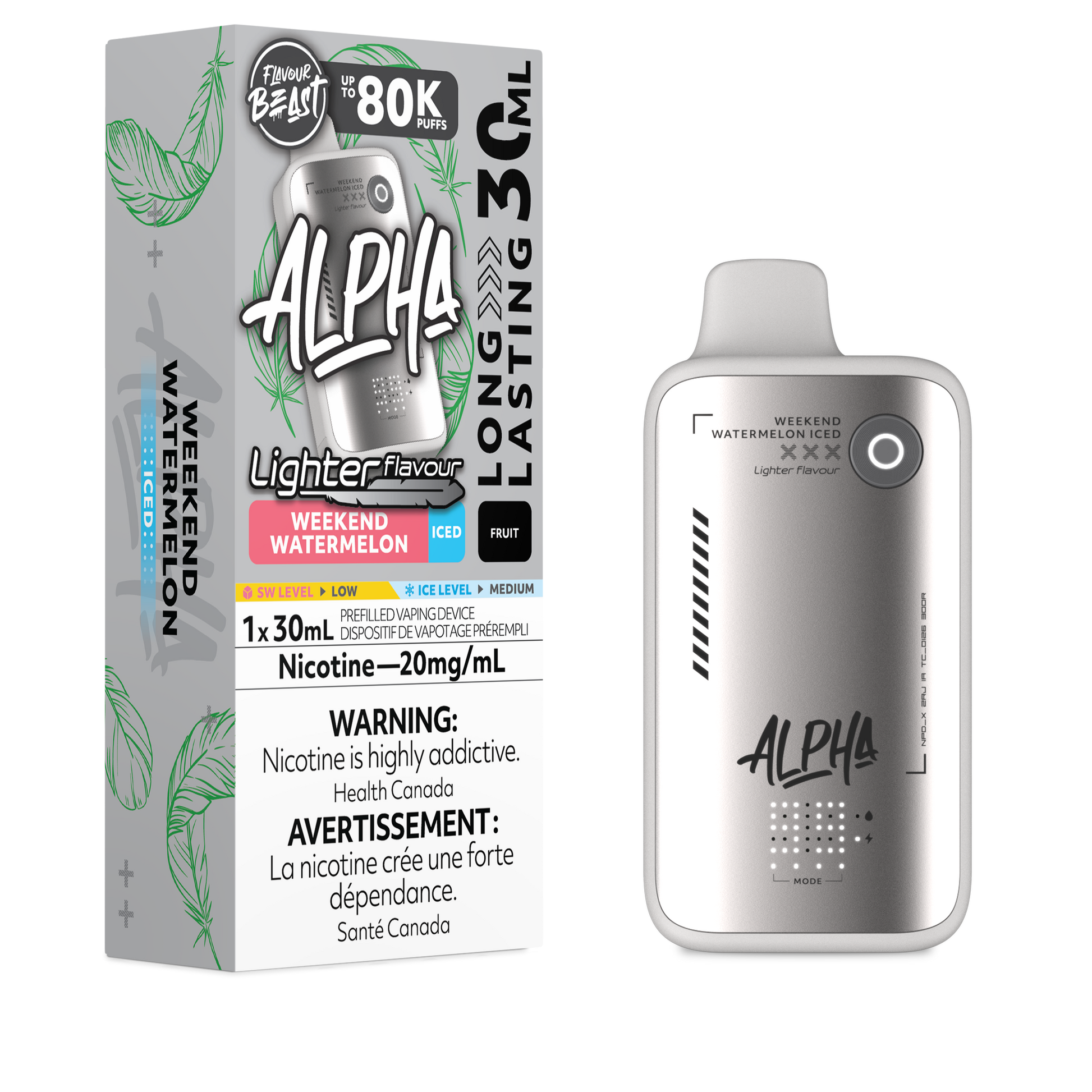 Flavour Beast Alpha 80K - L.S Weekend Watermelon Iced - Vapor Shoppe