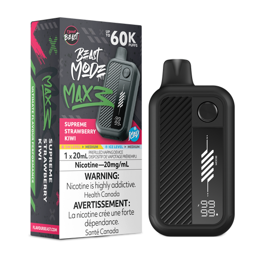 Flavour Beast BEASTMODE Max 3 - Supreme Strawberry Kiwi Iced