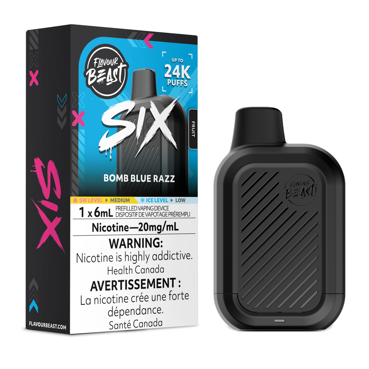 Flavour Beast SIX - Bomb Blue Razz - Vapor Shoppe