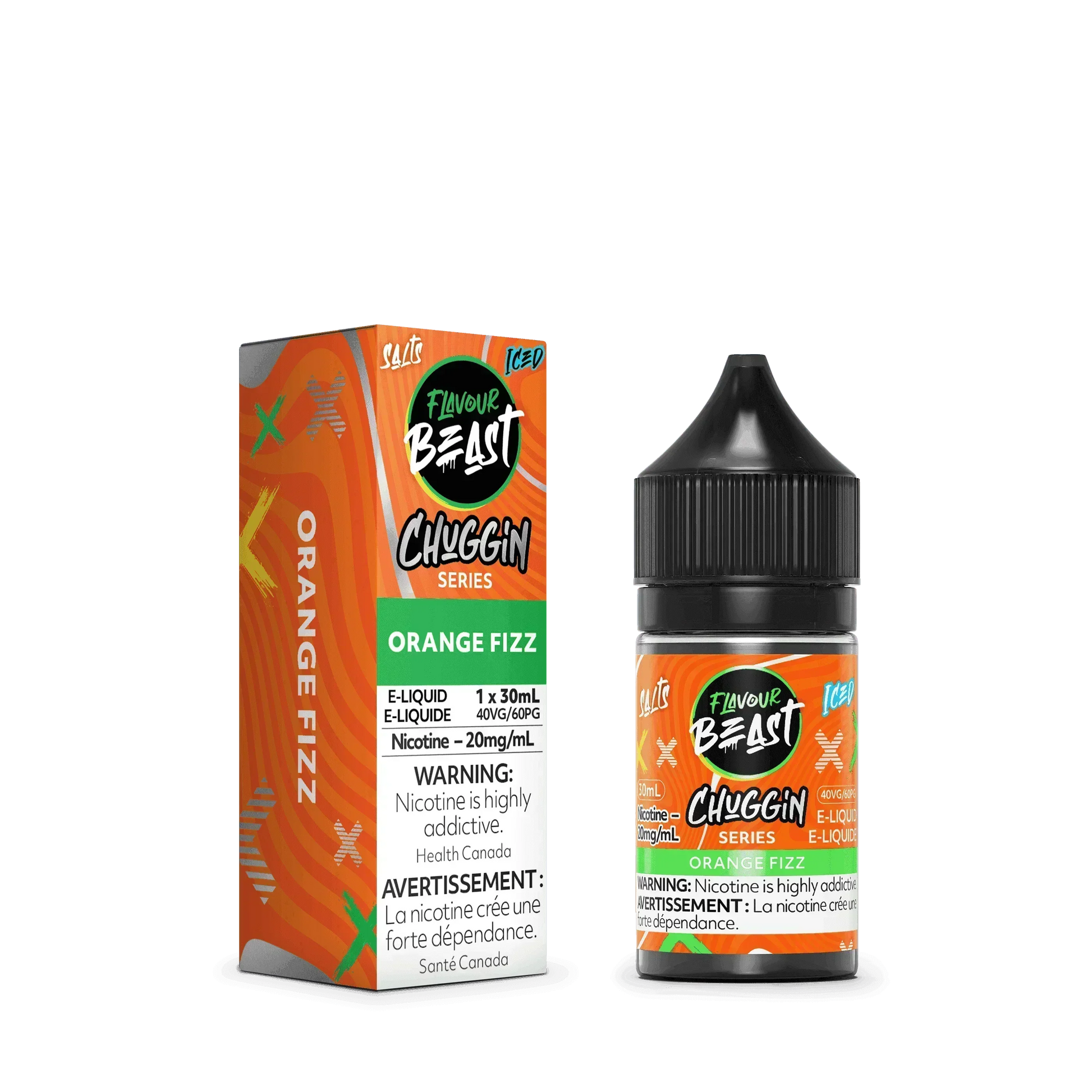 Flavour Beast Salts Chuggin' Orange Sparkle Iced Salt Nicotine - Vapor Shoppe Flavour Beast Salts Chuggin' Orange Sparkle Iced Salt Nicotine - Vapor Shoppe