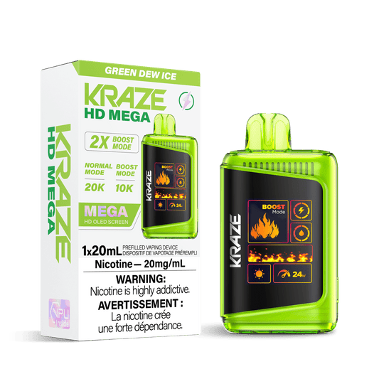 Kraze HD Mega - Rosée verte glacée