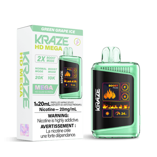 Kraze HD Mega - Raisin vert glacé