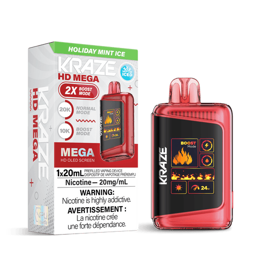 Kraze HD Mega - Glace à la menthe des fêtes
