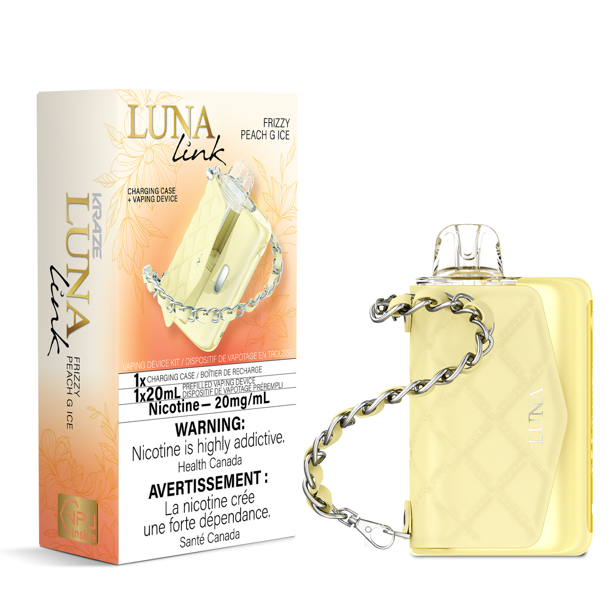 KRAZE Luna Link - Frizzy Peach G Ice - Vapor Shoppe