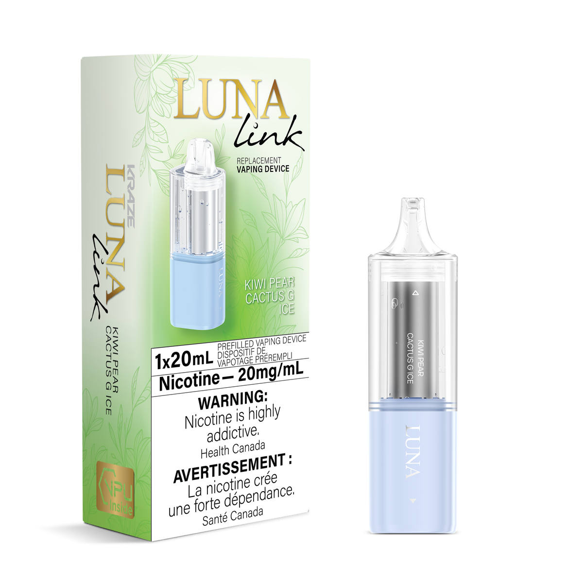 KRAZE Luna Link - Kiwi Pear Cactus G Ice - Vapor Shoppe