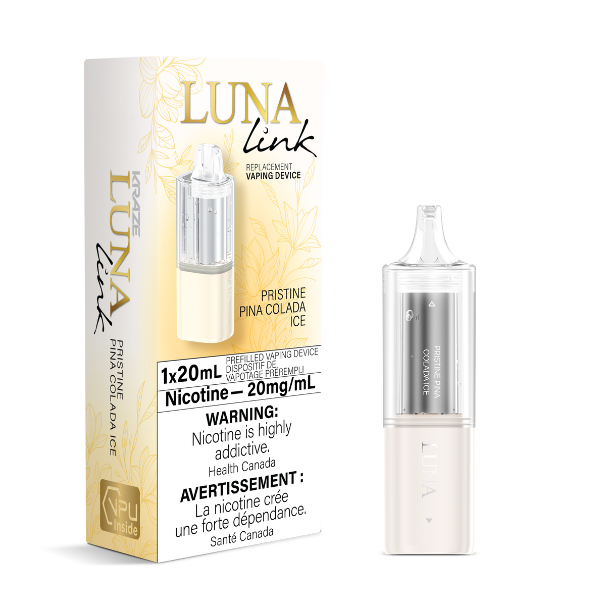 KRAZE Luna Link - Pristine Pina Colada Ice - Vapor Shoppe