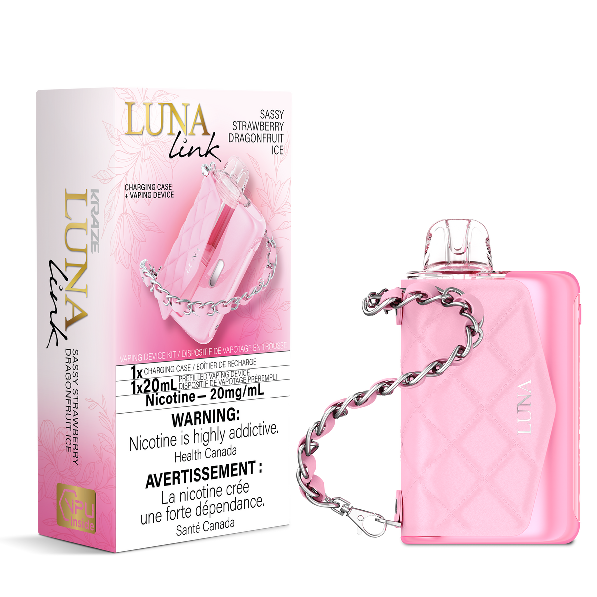 KRAZE Luna Link - Sassy Strawberry Dragonfruit Ice - Vapor Shoppe