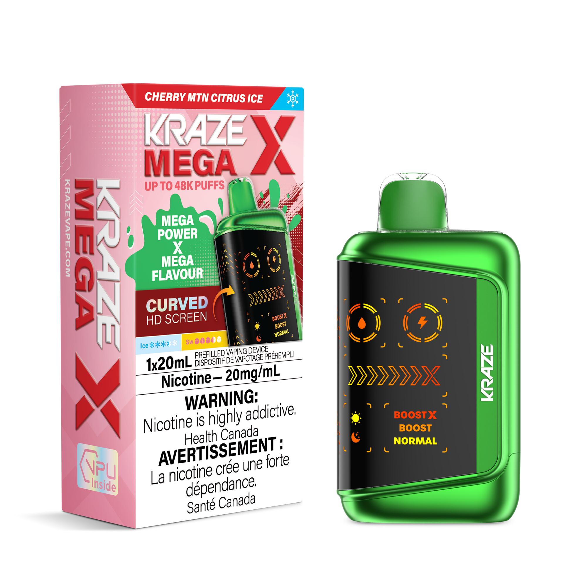 Kraze MEGA X - Cherry MTN Citrus Ice - Vapor Shoppe