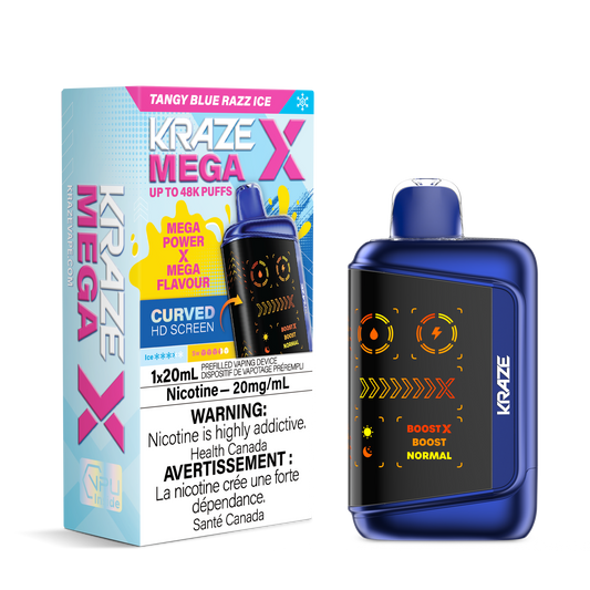 Kraze MEGA X - Tangy Blue Razz Ice