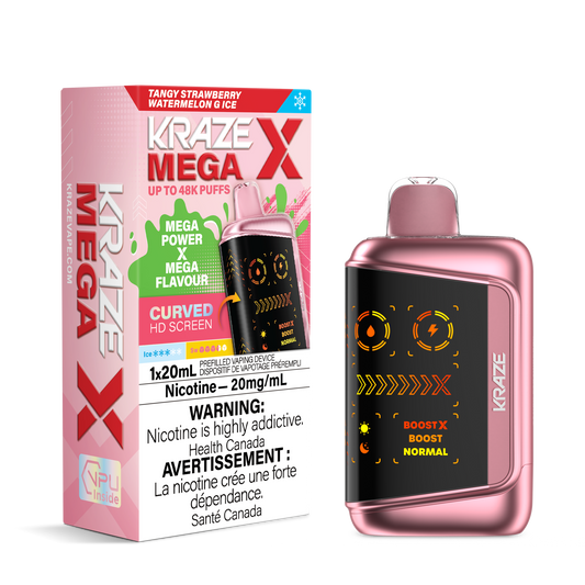 Kraze MEGA X - Tangy Strawberry Watermelon G Ice