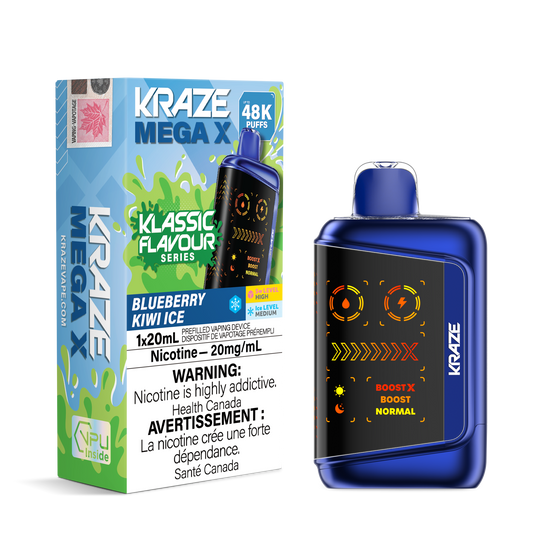 Kraze MEGA X - Blueberry Kiwi Ice