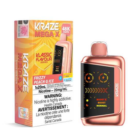 Kraze MEGA X - Pêche Pétillante G Glacée