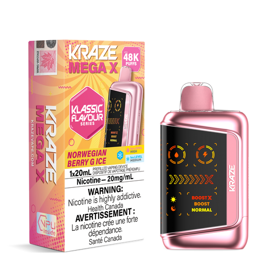 Kraze MEGA X - Norwegian Berry G Ice