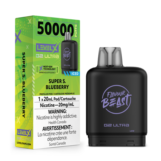 Level X G2 Ultra 50K - Super Sour Blueberry Iced