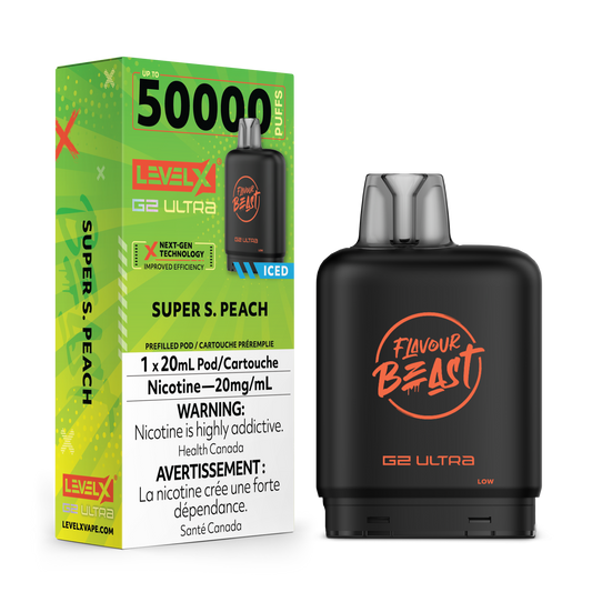 Level X G2 Ultra 50K - Super Sour Peach Iced