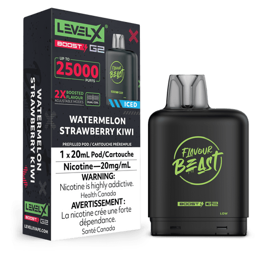 Level X Boost G2 25K Flavour Beast - Watermelon Strawberry Kiwi Ice