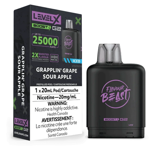 Level X Boost G2 25K Flavour Beast - Grapplin' Grape Sour Apple Iced