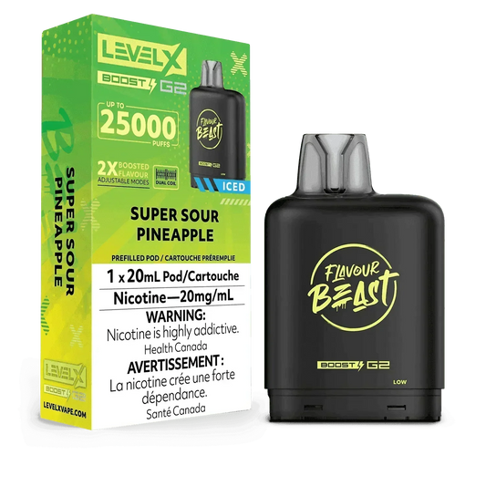 Level X Boost G2 25K Flavour Beast - Super Sour Pineapple I82715213030ced