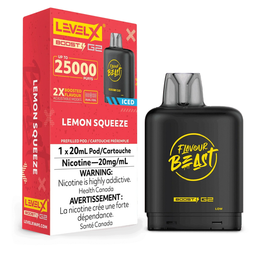 Level X Boost G2 25K Flavour Beast - Lemon Squeeze