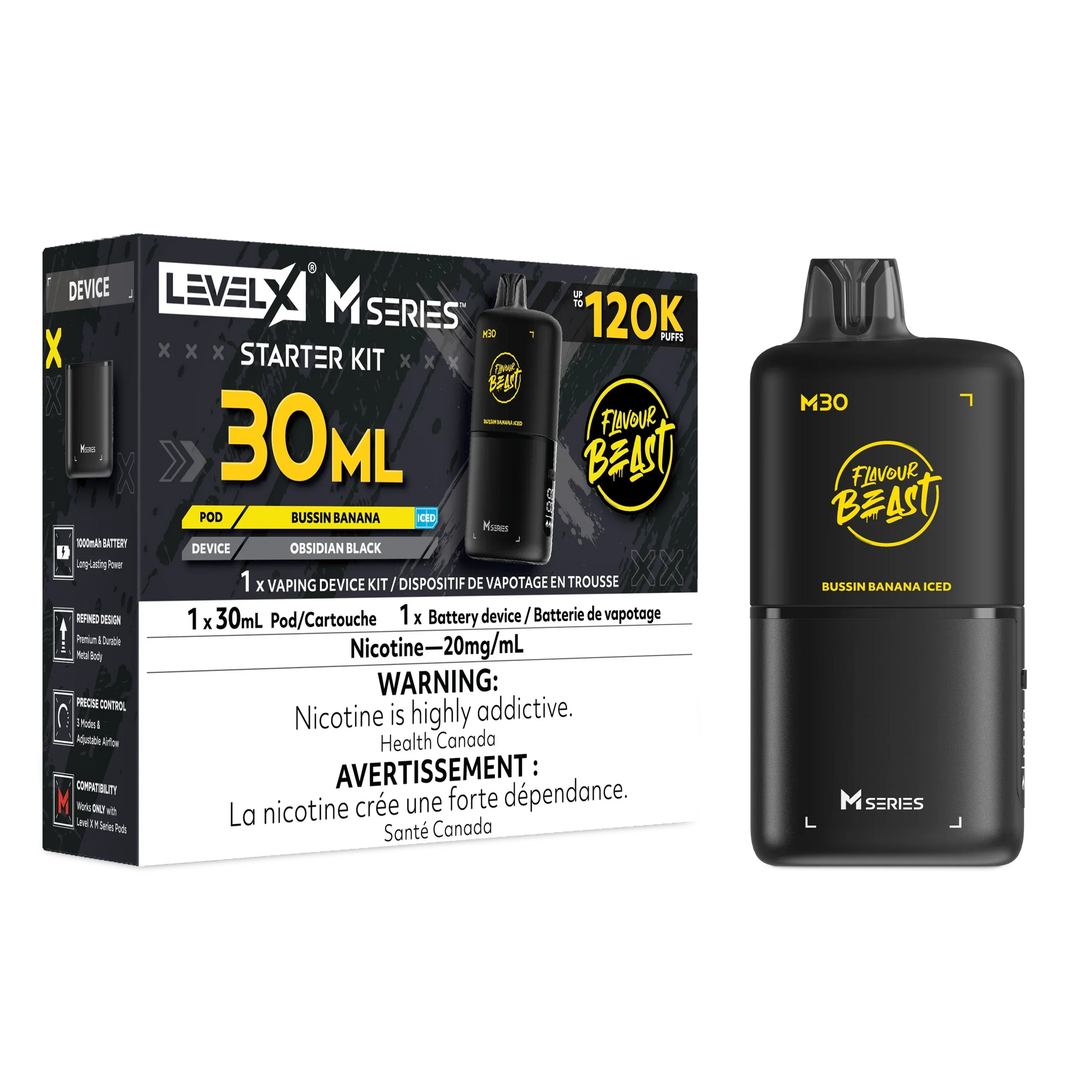 Level X M Series - Bussin Banana - Vapor Shoppe