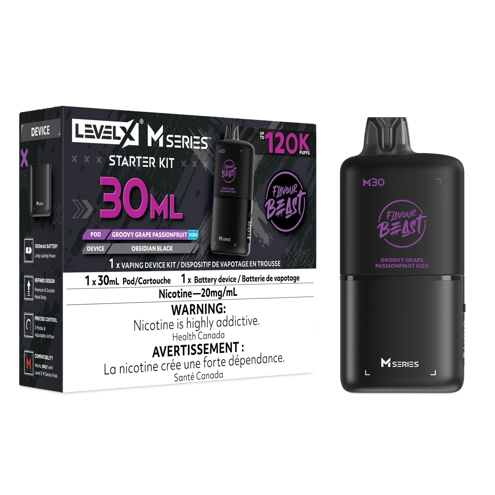 Level X M Series - Groovy Grape Passionfruit - Vapor Shoppe
