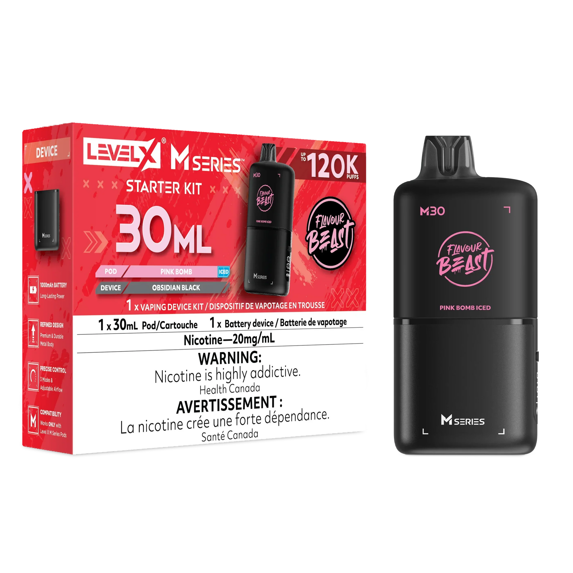 Level X M Series - Pink Bomb - Vapor Shoppe