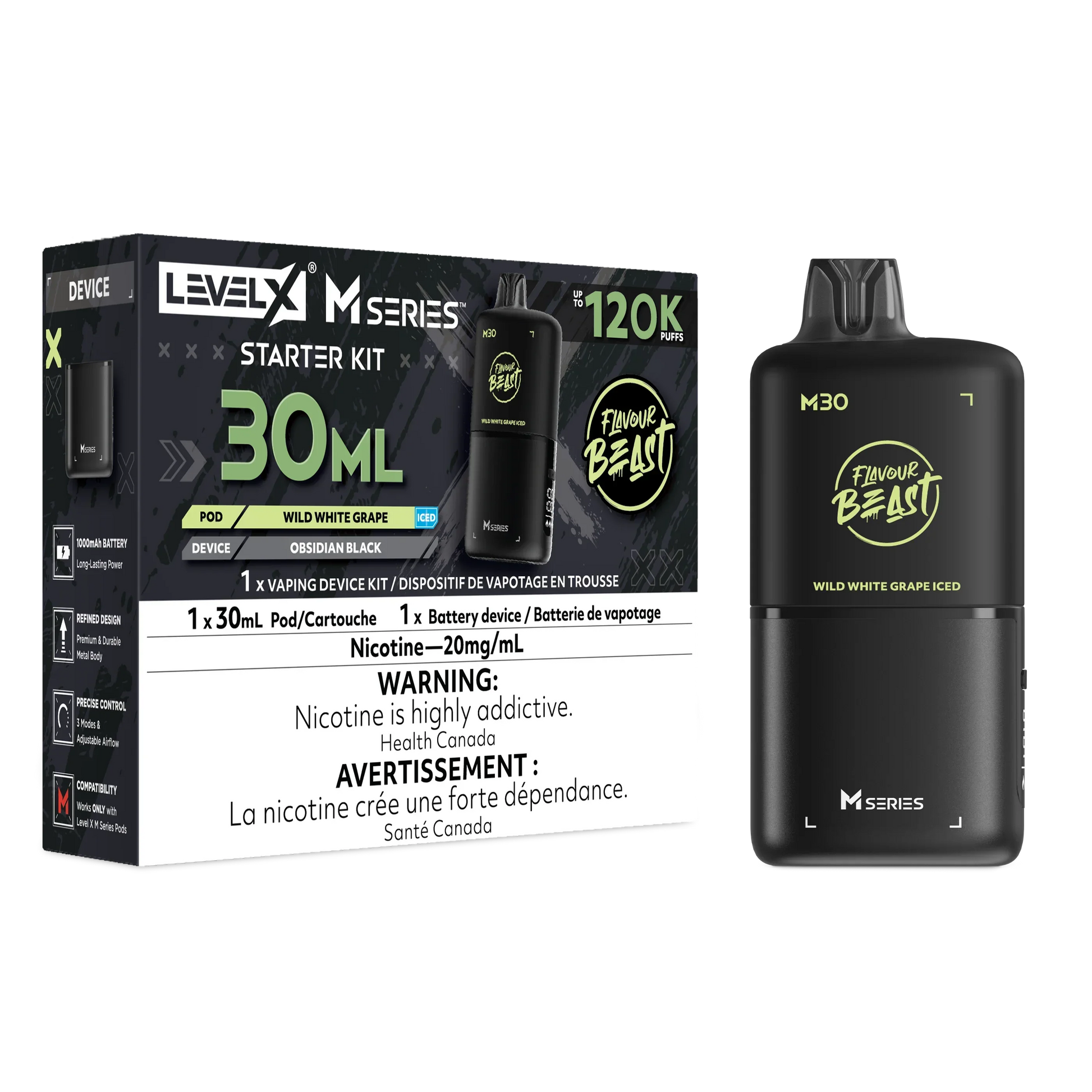 Level X M Series - Wild White Grape - Vapor Shoppe