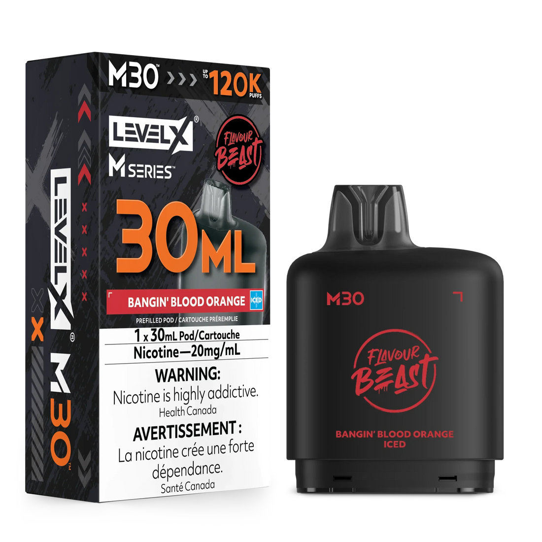 Level X M Series - Bangin' Blood Orange - Vapor Shoppe