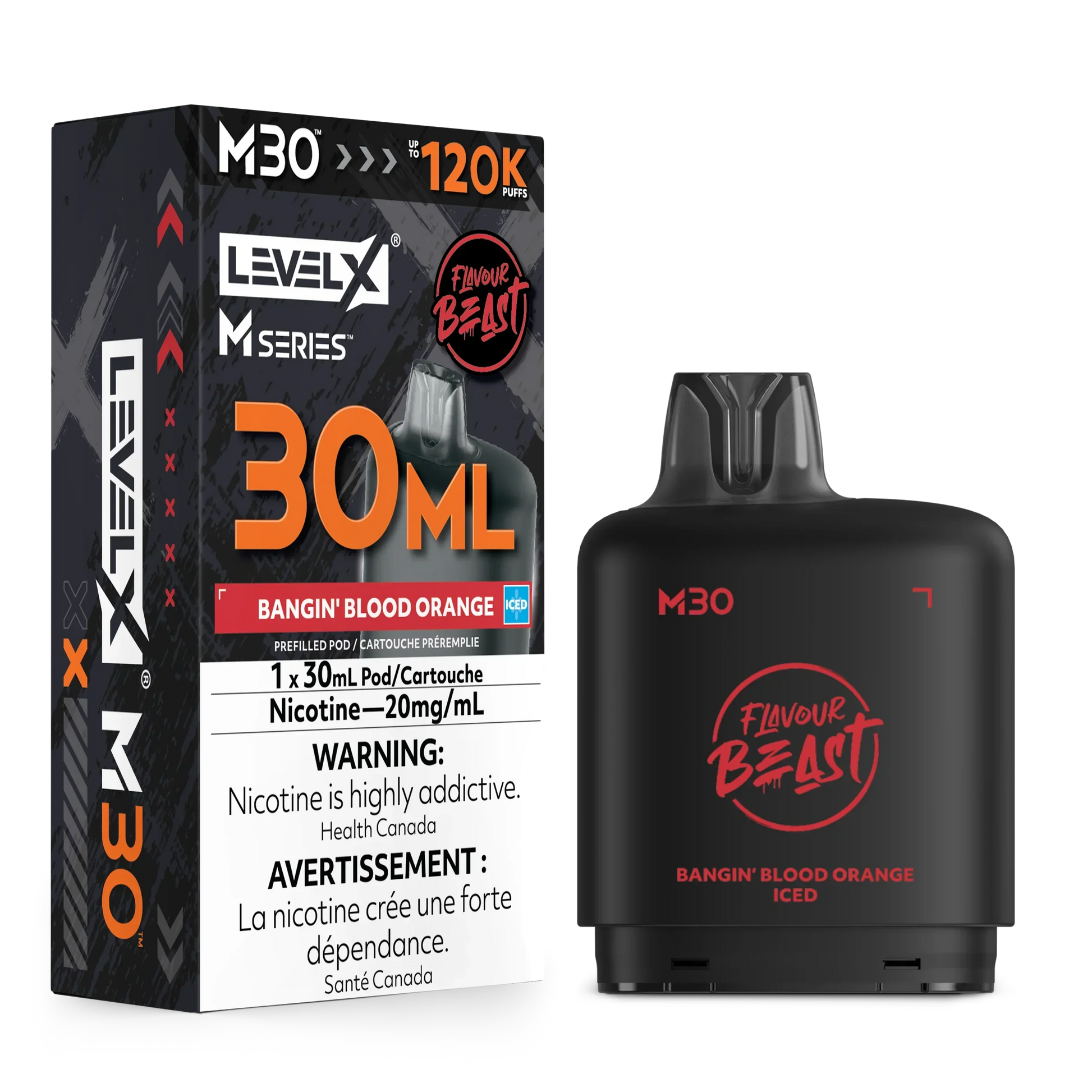 Level X M Series - Bangin' Blood Orange - Vapor Shoppe