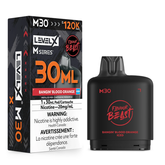 Level X M Series - Bangin' Blood Orange - Vapor Shoppe