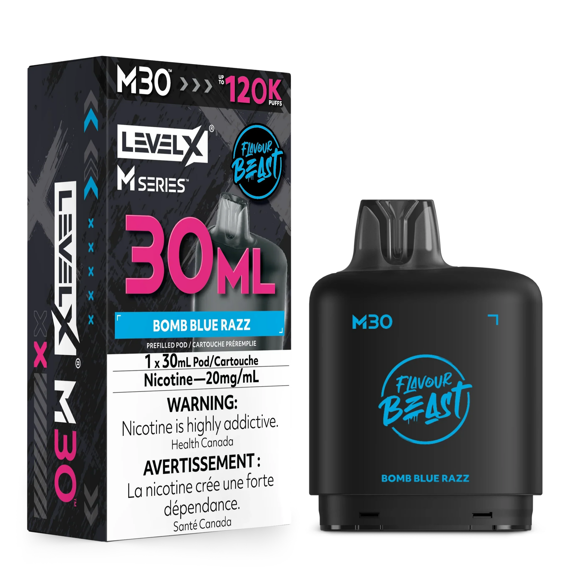 Level X M Series - Bomb Blue Razz - Vapor Shoppe