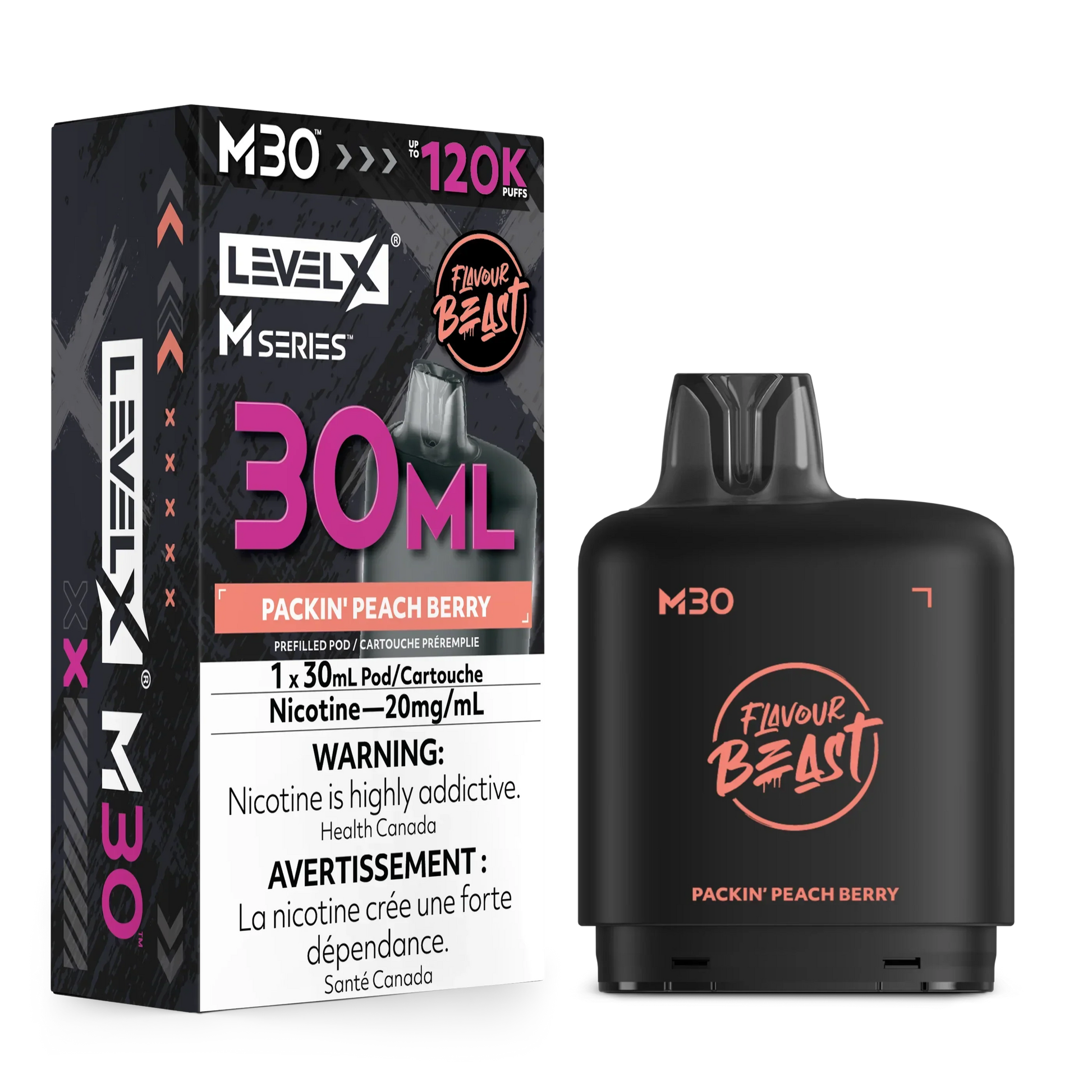 Level X M Series - Packin' Peach Berry - Vapor Shoppe
