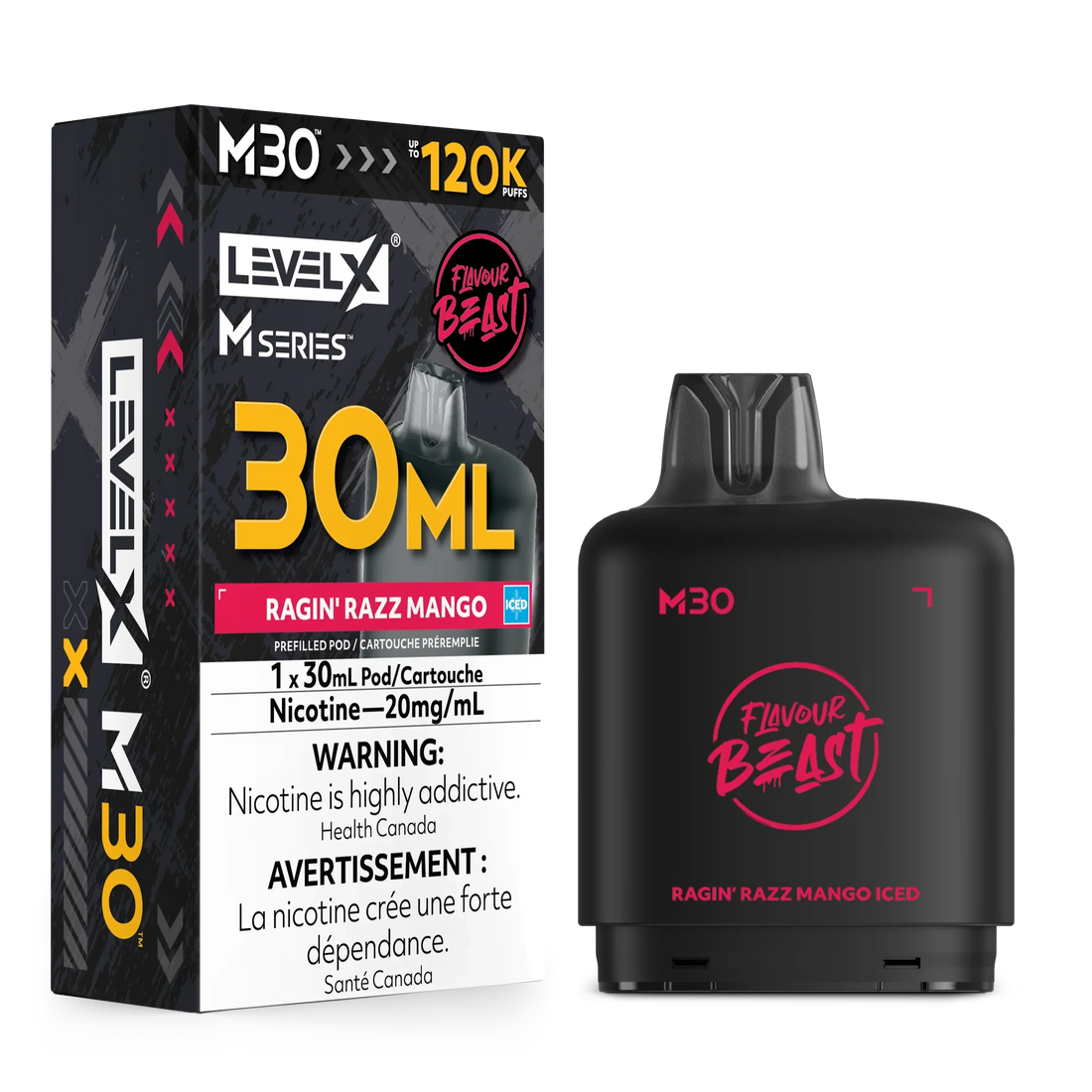 Level X M Series - Ragin' Razz Mango - Vapor Shoppe