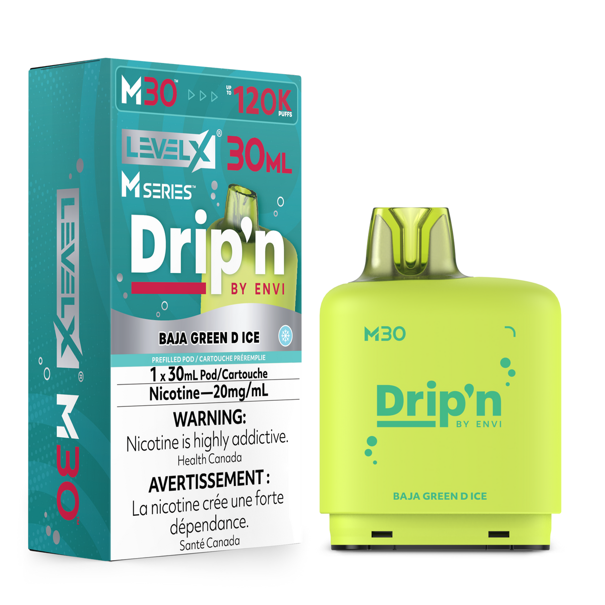 Level X M Series Drip'n - Baja Green D Ice - Vapor Shoppe