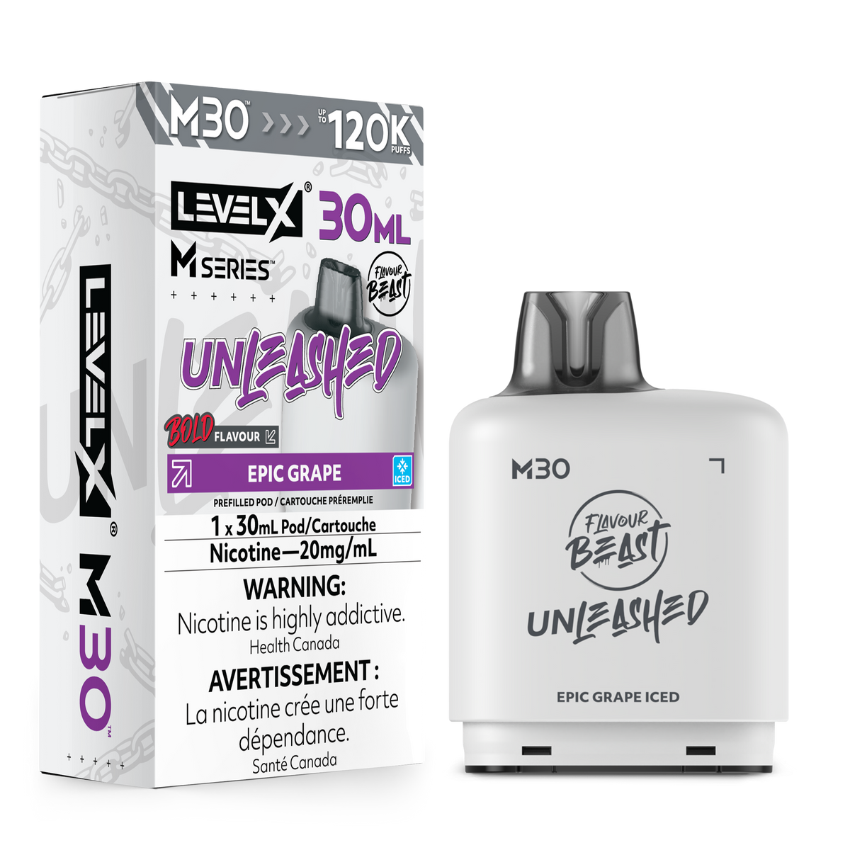 Level X M Series - Epic Grape Iced Unleashed - Vapor Shoppe