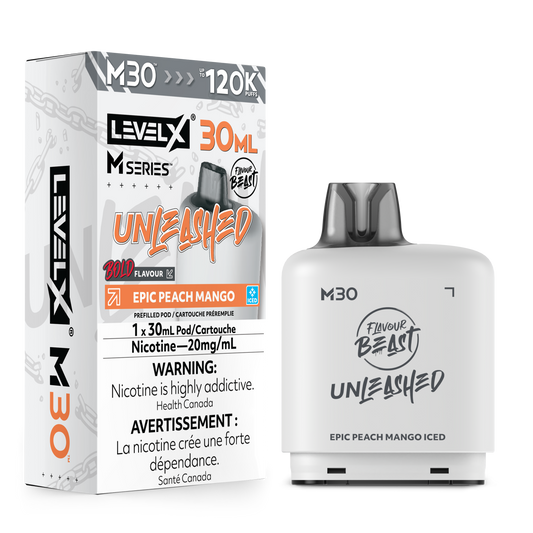 Level X M Series - Epic Peach Mango Iced Unleashed - Vapor Shoppe