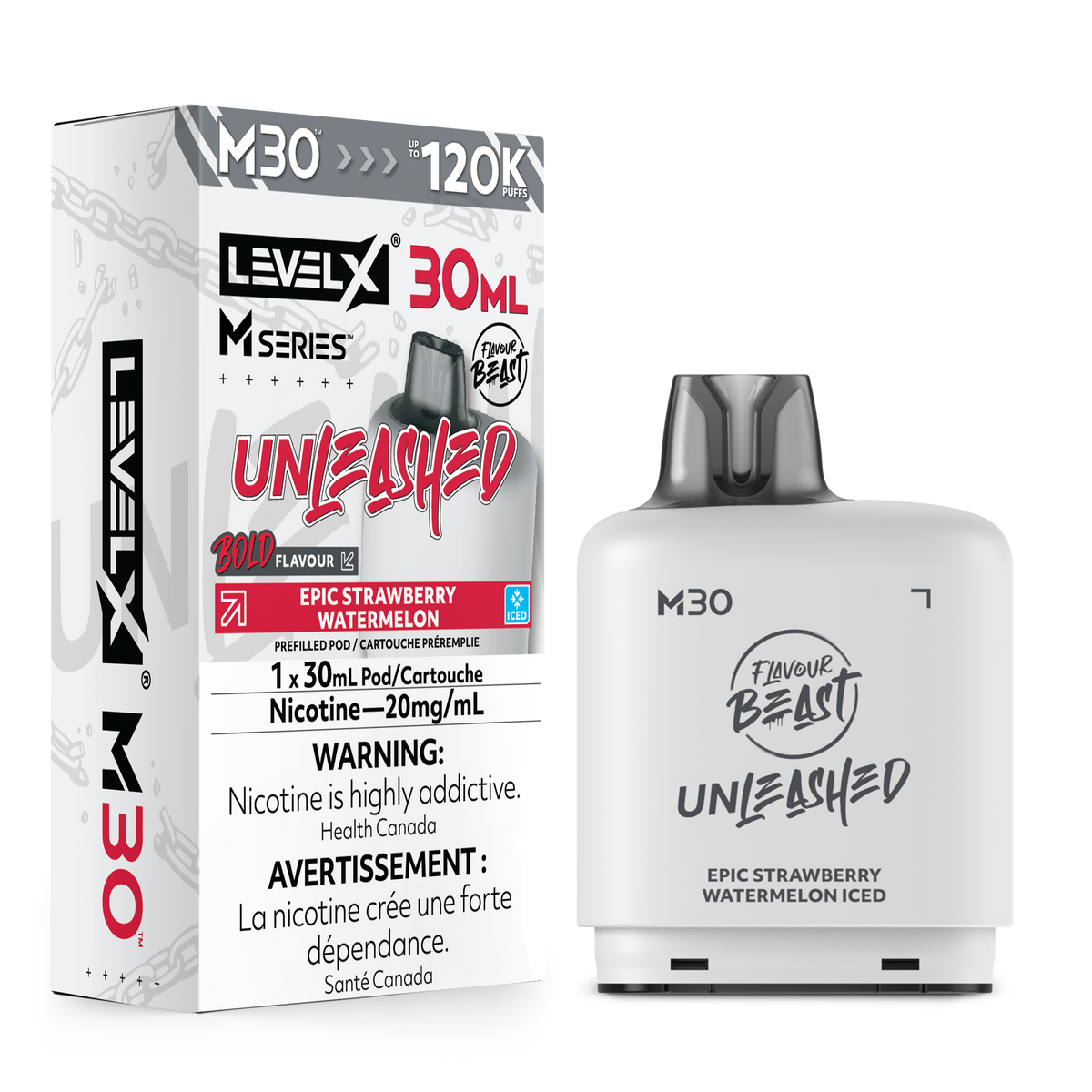 Level X M Series - Epic Strawberry Watermelon Iced Unleashed - Vapor Shoppe