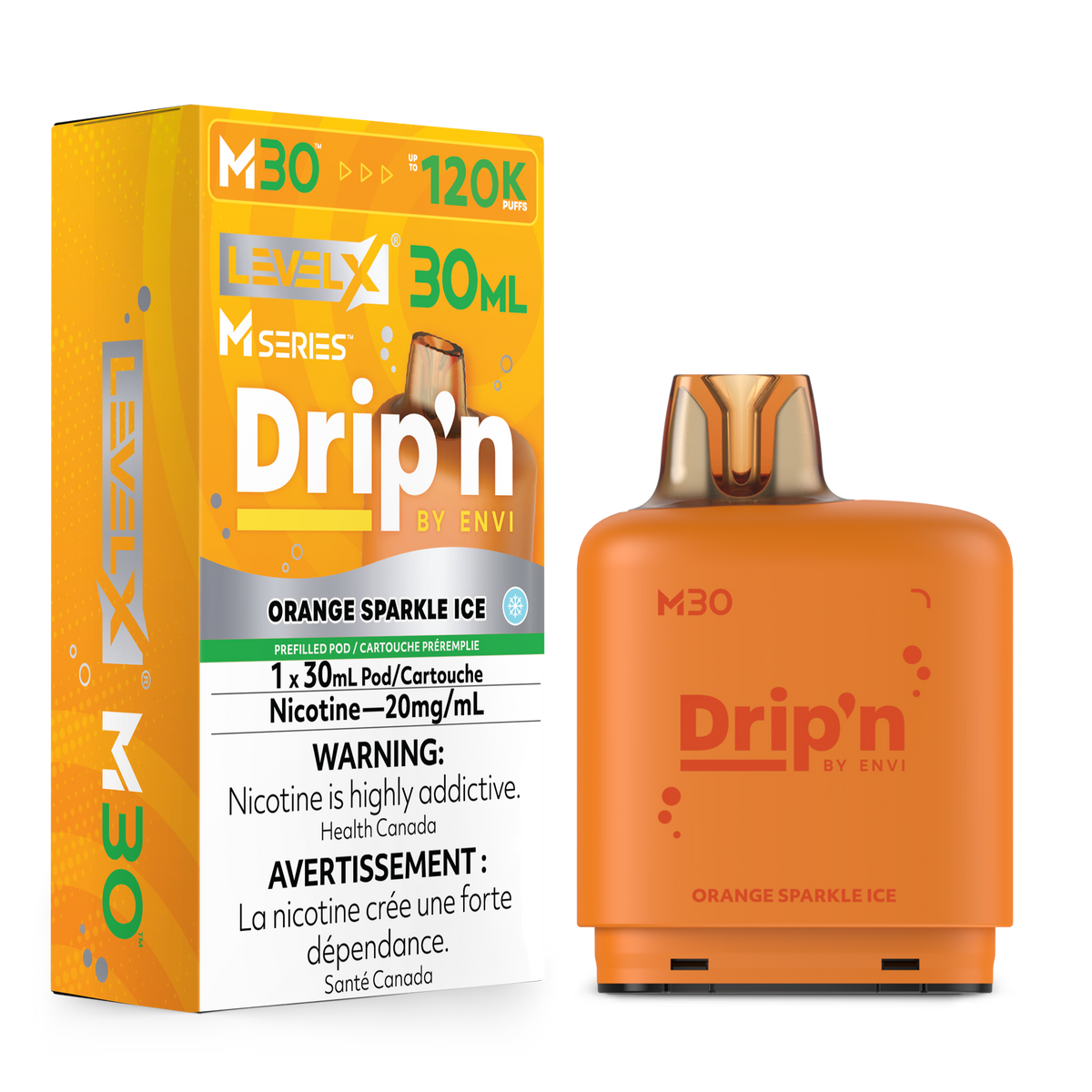 Level X M Series Drip'n - Orange Sparkle Ice - Vapor Shoppe