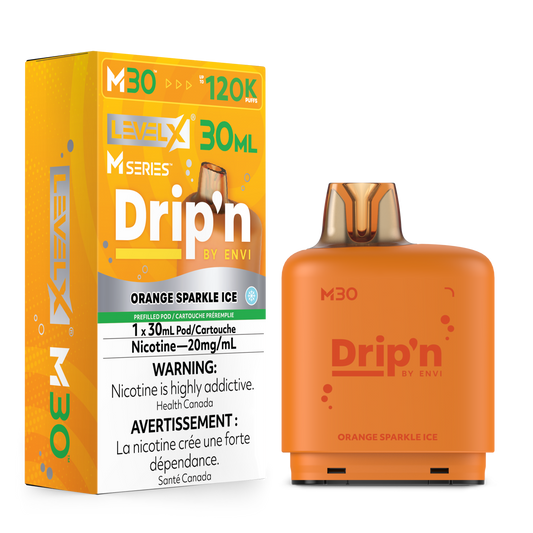 Level X M Series Drip'n - Orange Sparkle Ice - Vapor Shoppe