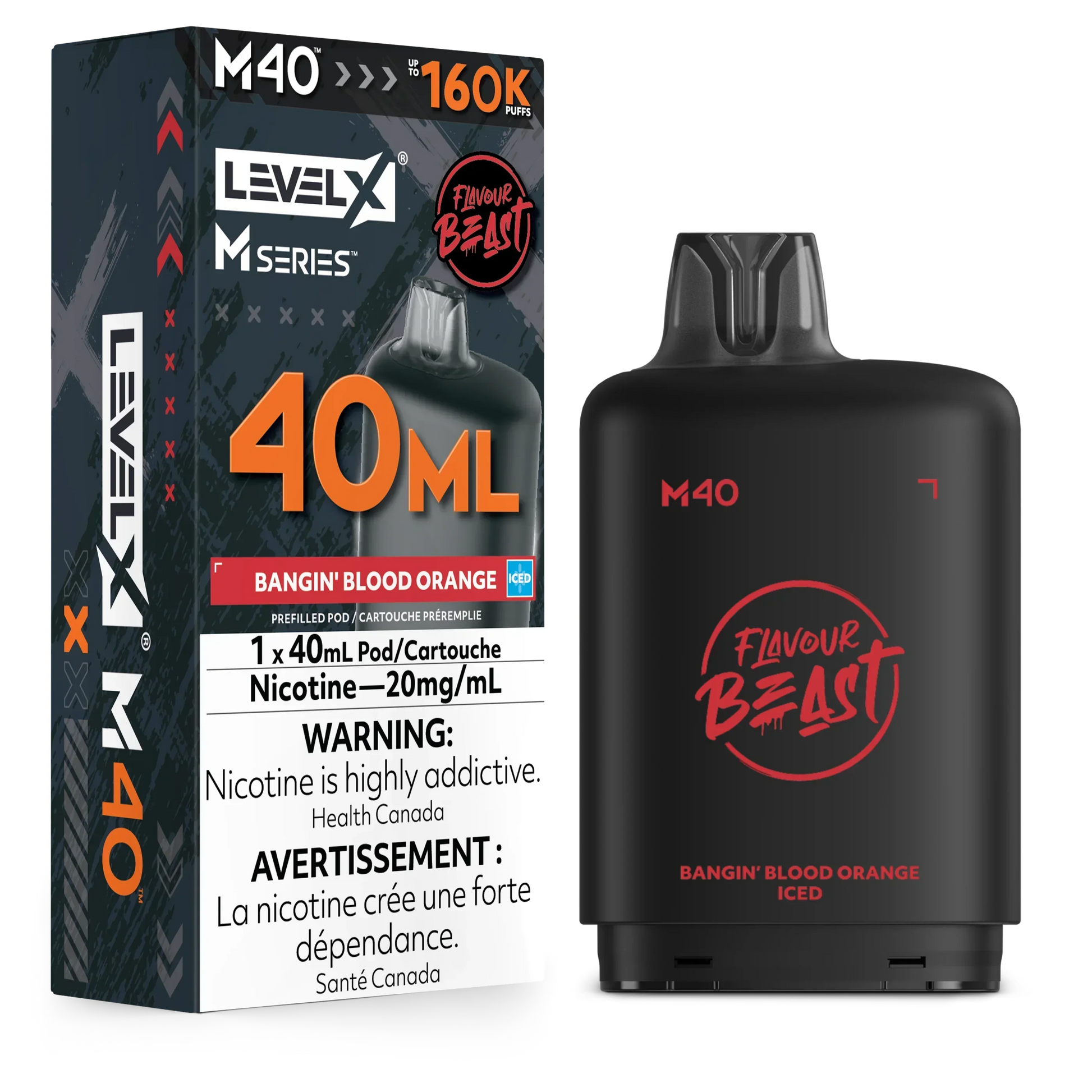 Level X M Series - Bangin' Blood Orange - Vapor Shoppe