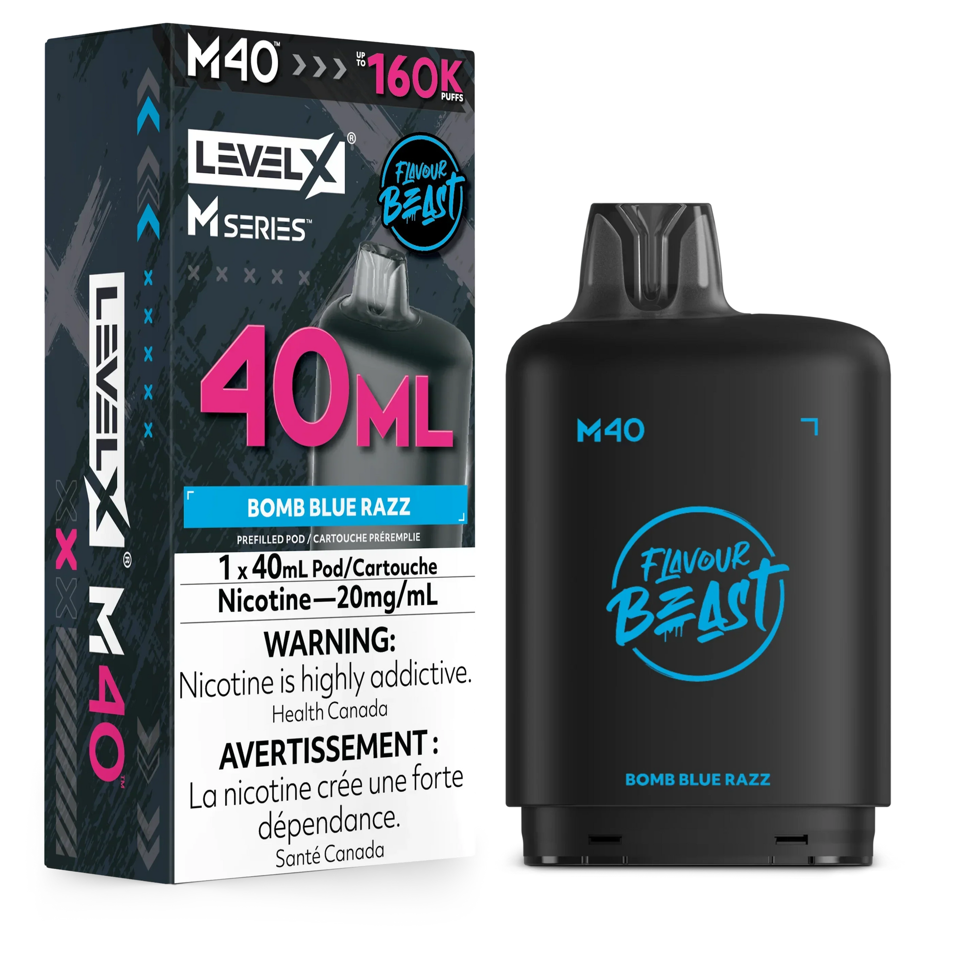 Level X M Series - Bomb Blue Razz - Vapor Shoppe