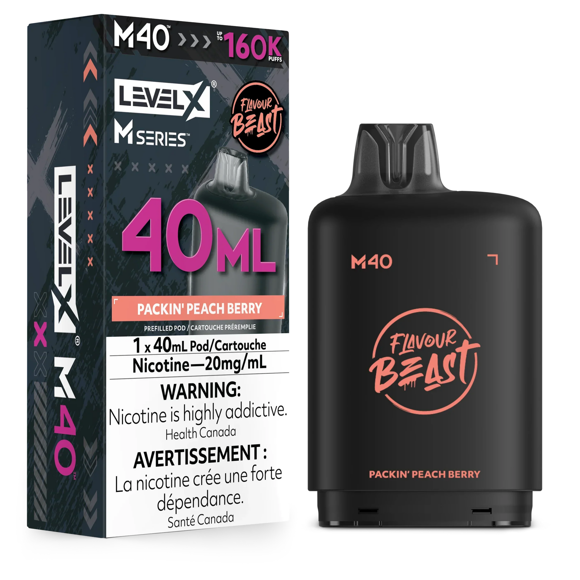 Level X M Series - Packin' Peach Berry - Vapor Shoppe