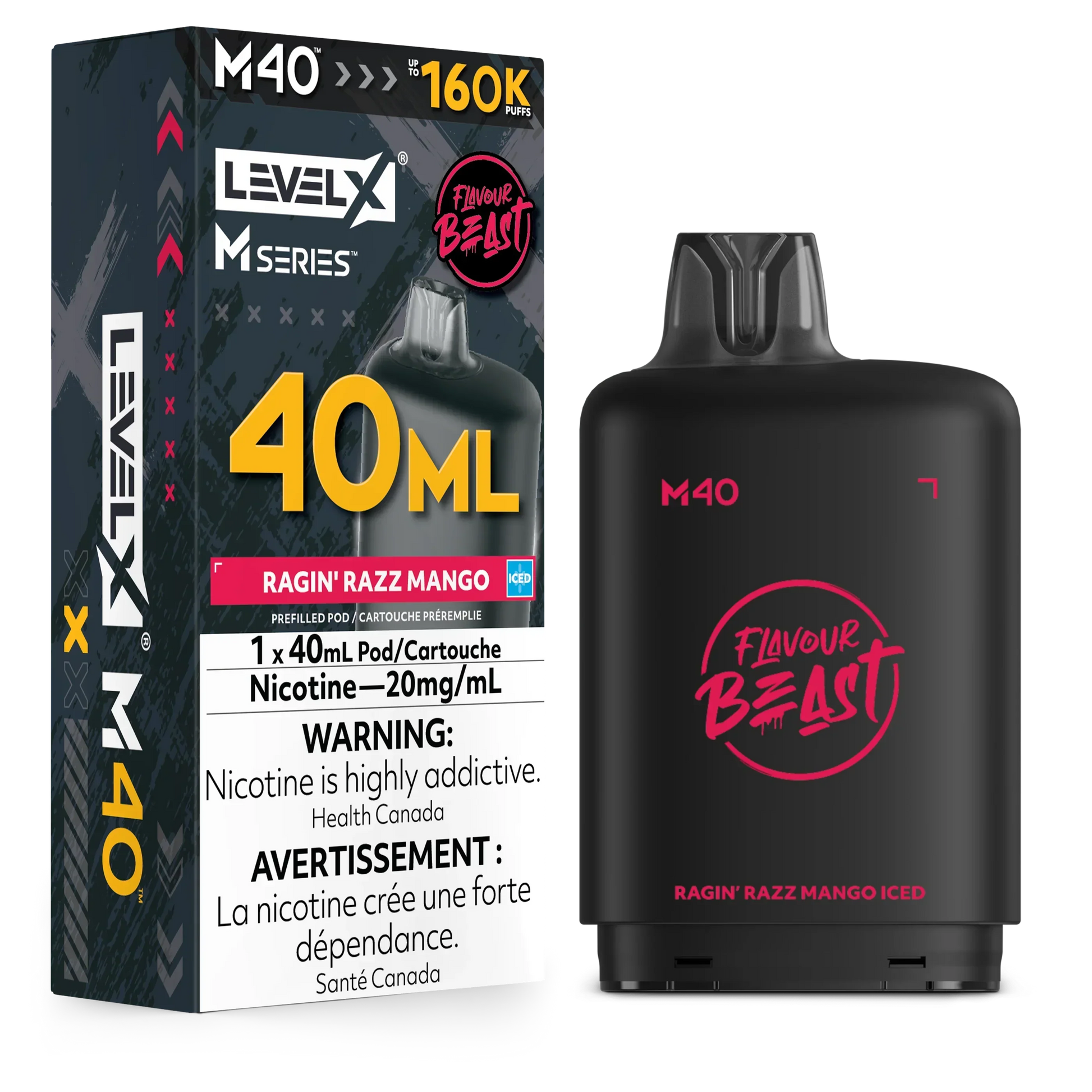 Level X M Series - Ragin' Razz Mango - Vapor Shoppe