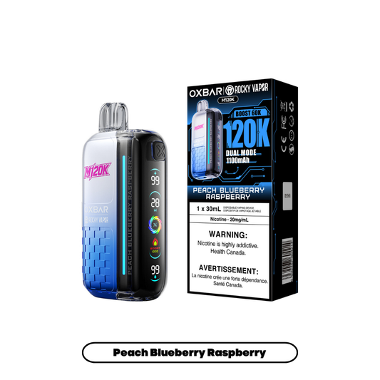 Rocky Vapor Oxbar M120K - Peach Blueberry Raspberry