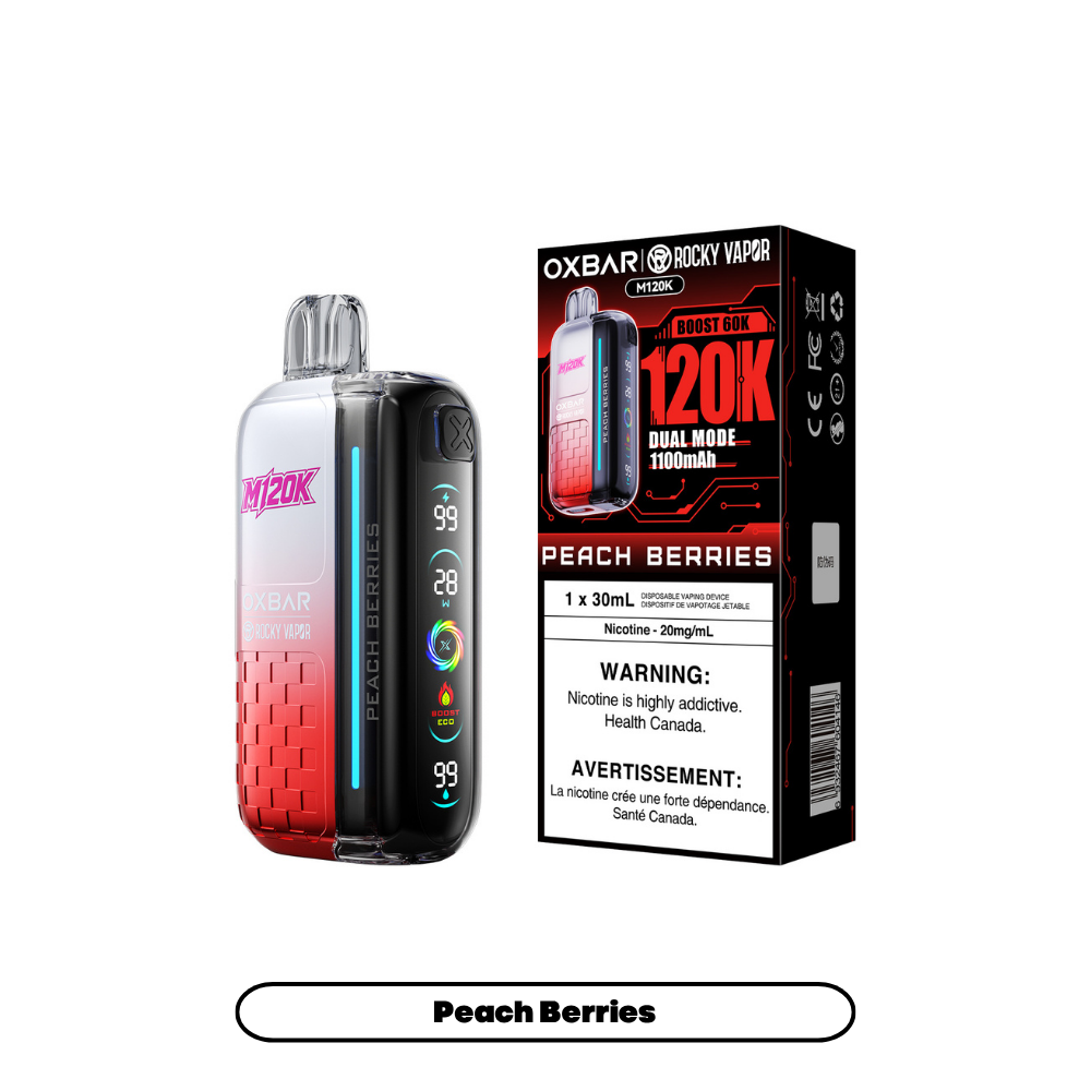Rocky Vapor Oxbar M120K - Peach Berries - Vapor Shoppe