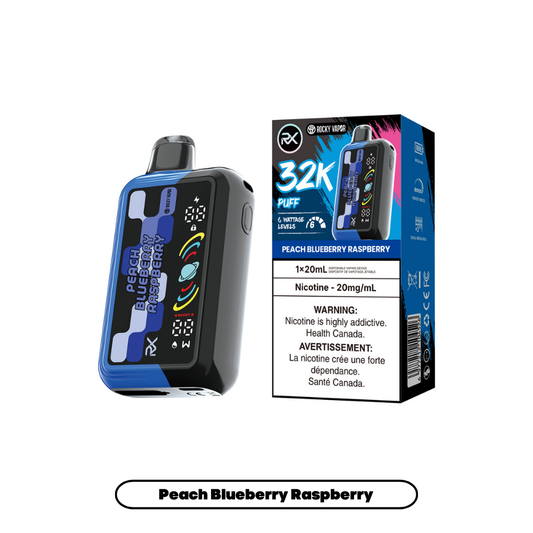 Rocky Vapor RX 32K - Peach Blueberry Raspberry