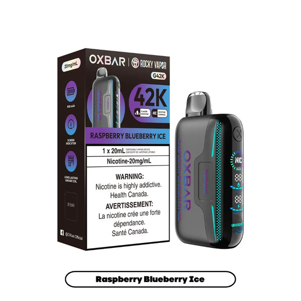 Rocky Vapor Oxbar G42K - Raspberry Blueberry Ice – Vapor Shoppe