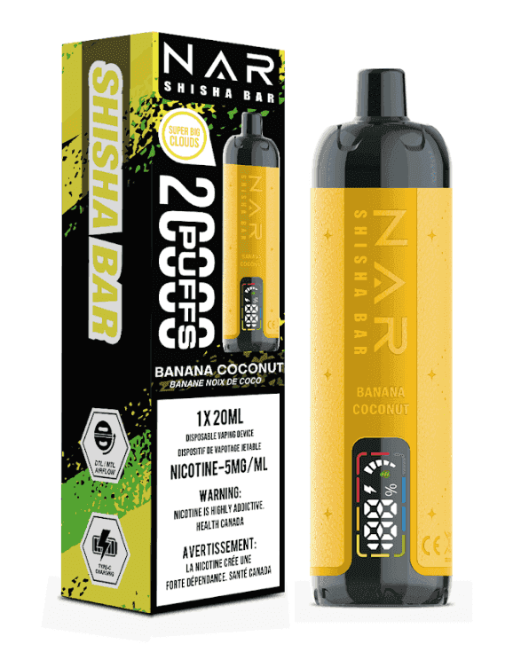 NAR Shisha Bar 20K Vapoteuse Jetable, 20000 Bouffes Vapor Shoppe NAR Shisha Bar 20K Vapoteuse Jetable, 20000 Bouffes Vapor Shoppe